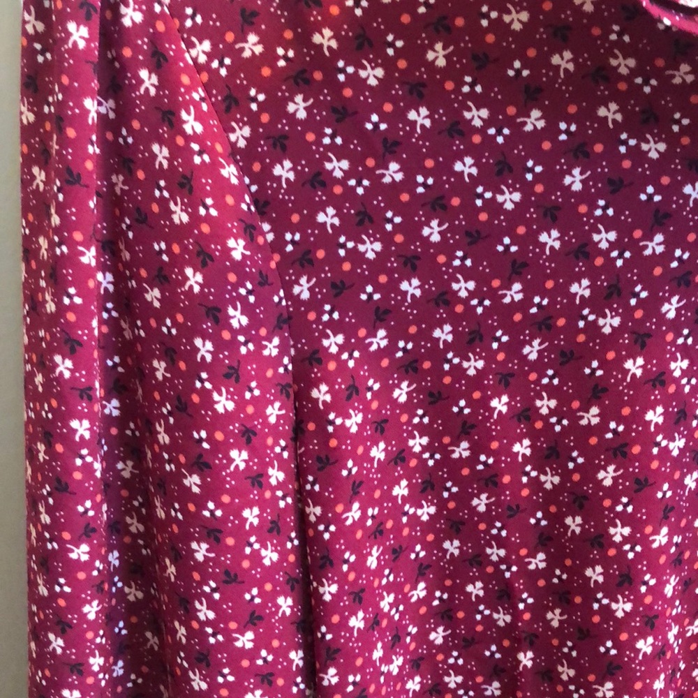 Loft Henley Ruffle Blouse - Picture 4 of 4